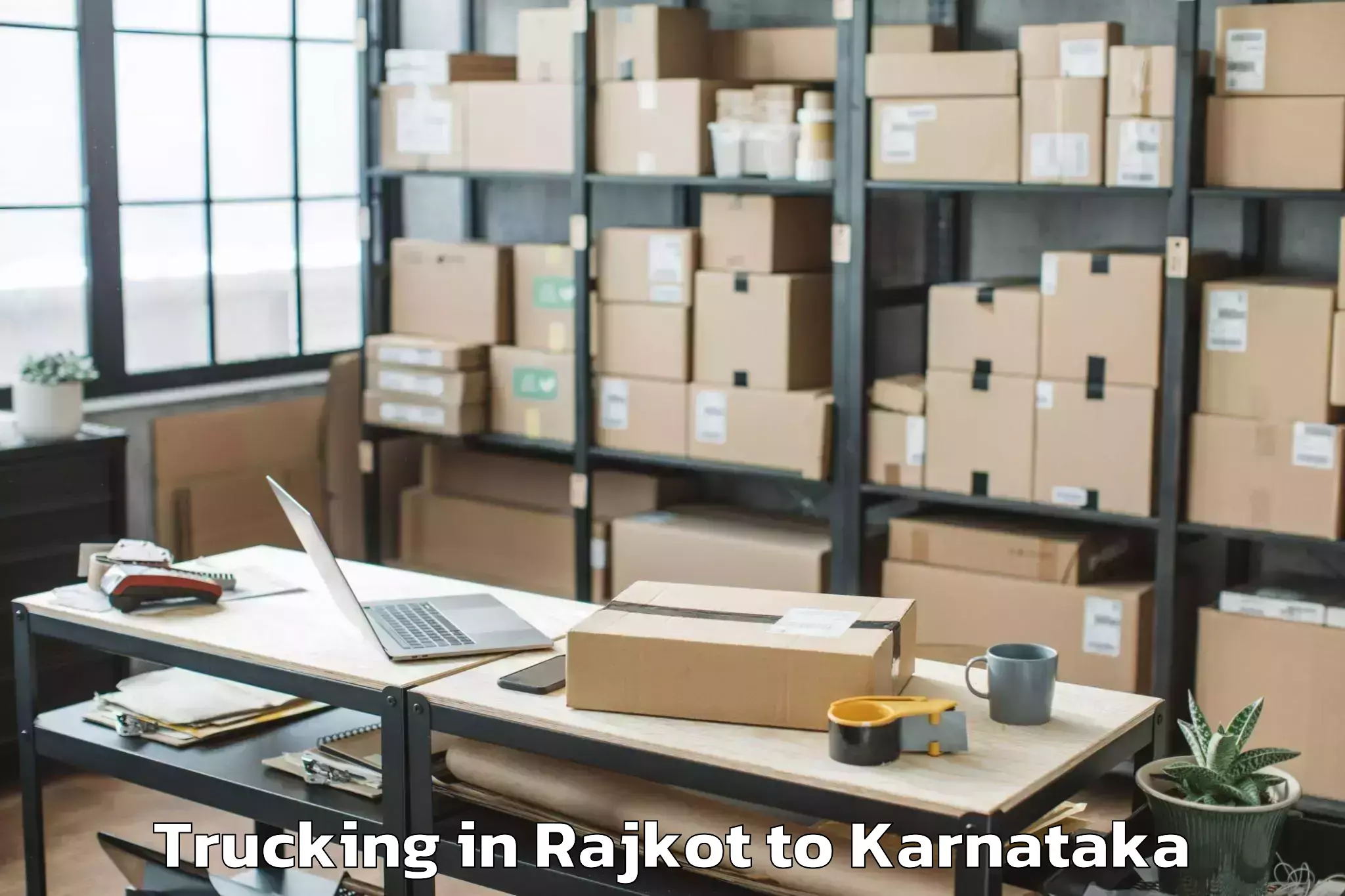 Book Rajkot to Bethamangala Trucking Online